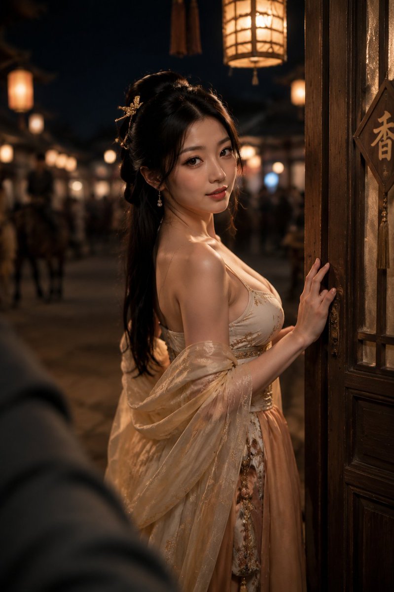 Profile / Avatar - Tang Dynasty Spice Shop Night Portrait - Image 1