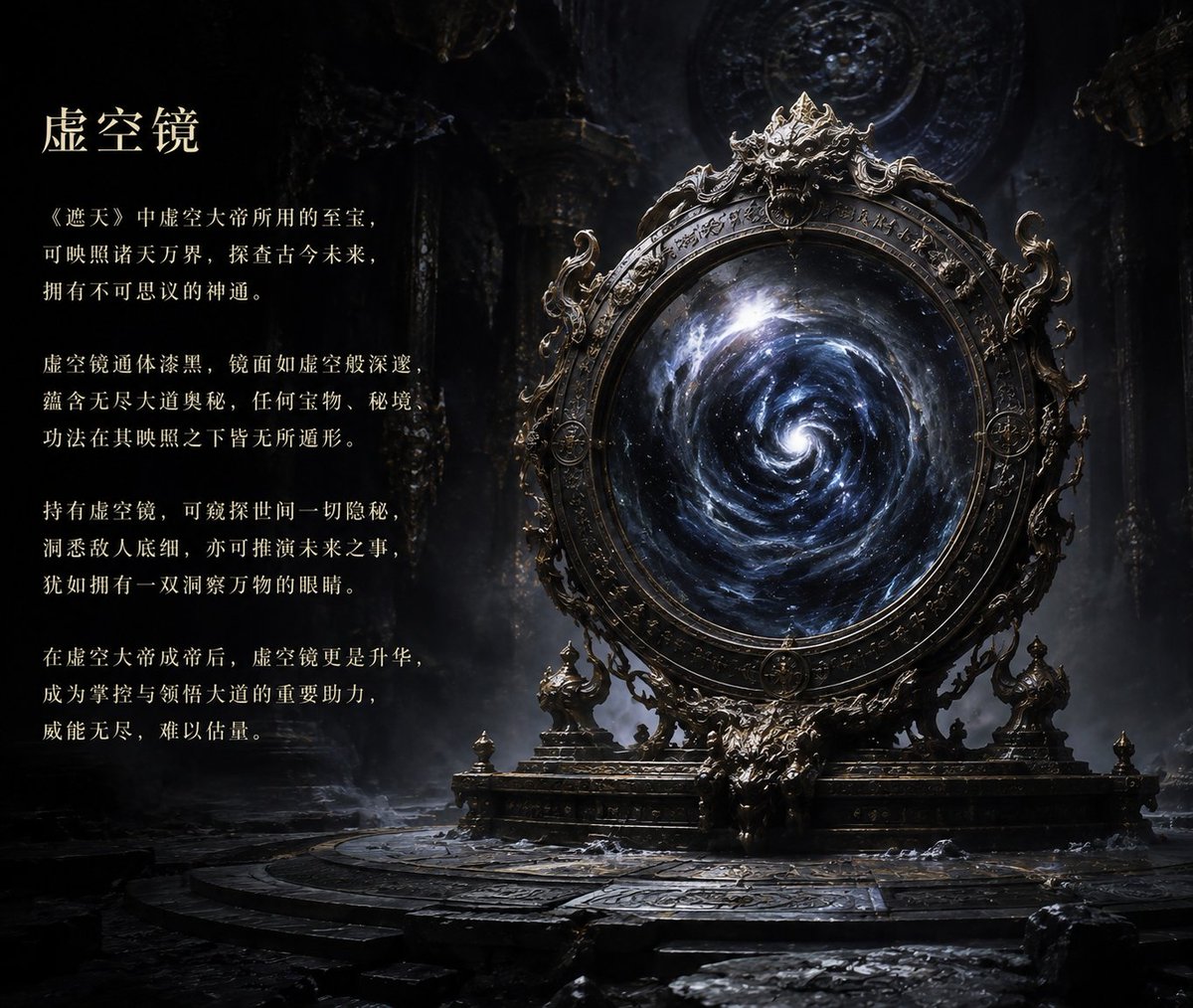 Ancient Void Mirror Artifact Poster