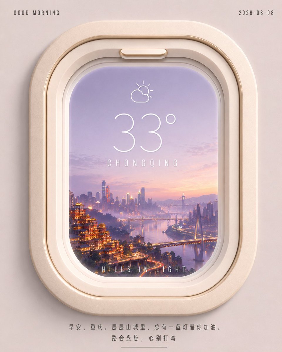 Product Marketing - Beijing Morning Airplane Window Poster - Image 2