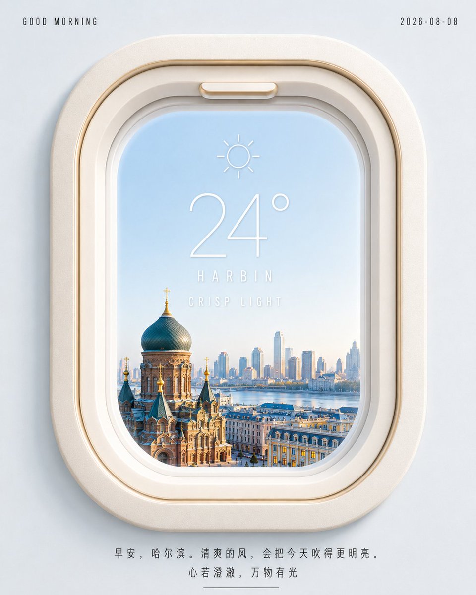 Product Marketing - Beijing Morning Airplane Window Poster - Image 3