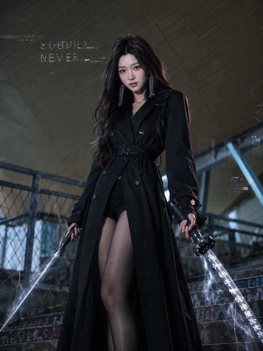 Social Media Post - Dark Urban Katana Fashion Portrait - Image 4