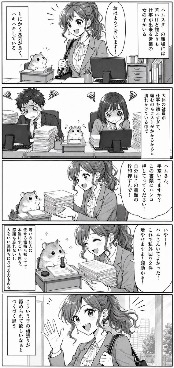 Office Hamster Manga Diary