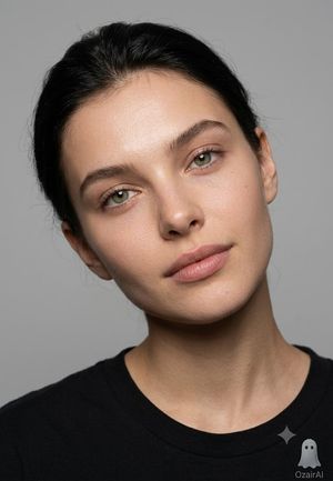Hyper-Realistic Skin Detail Portrait — Use the exact same face from the reference image and generate an obsessive skin detail portrait — head tilted very natura