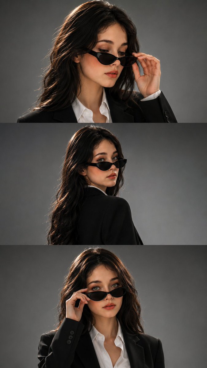 Vertical Corporate Fashion Portrait Collage