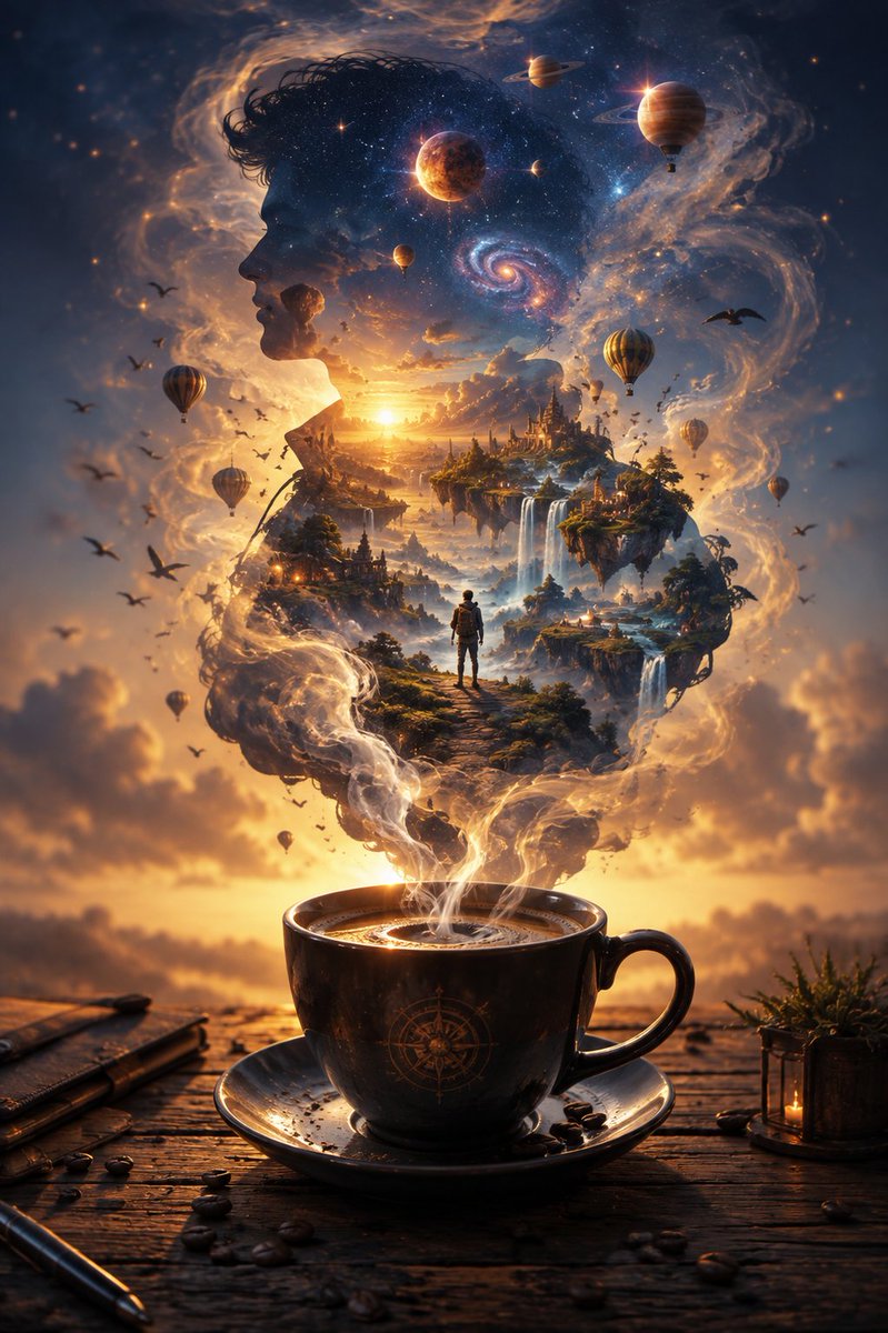 Universe Escaping a Coffee Cup