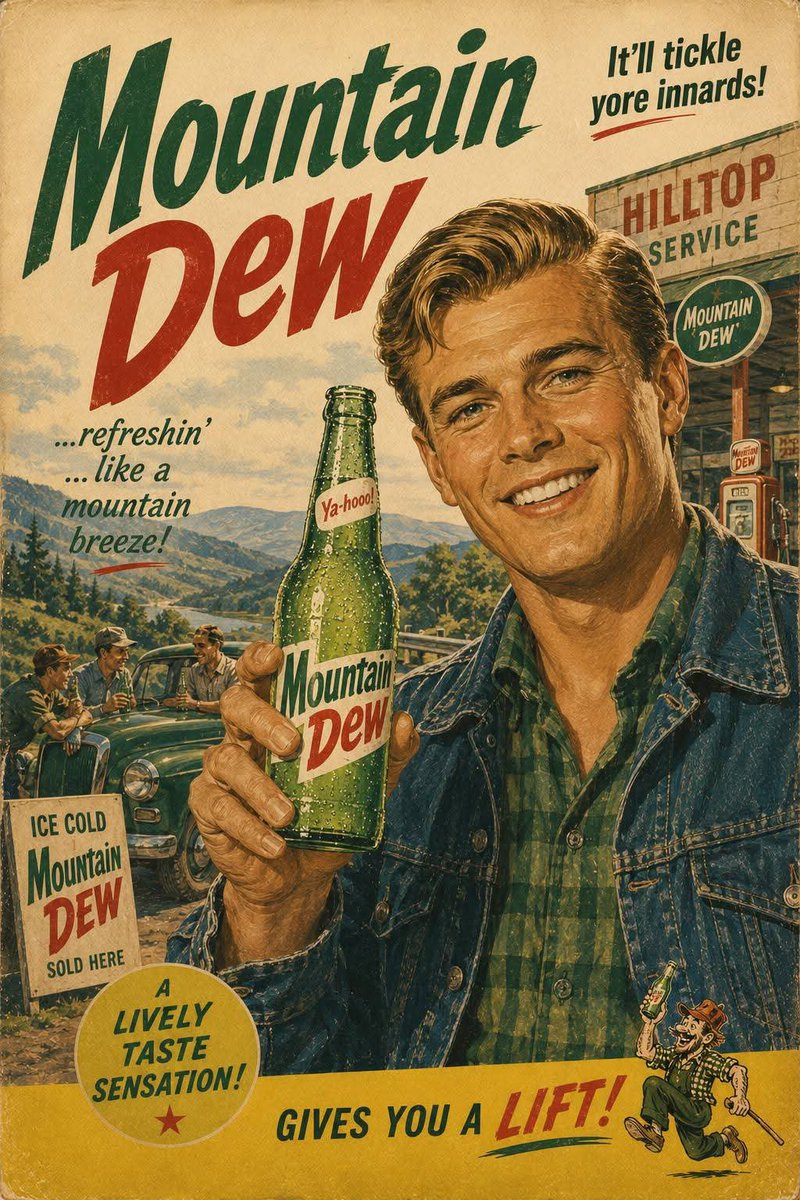 1960s American Advertising Poster