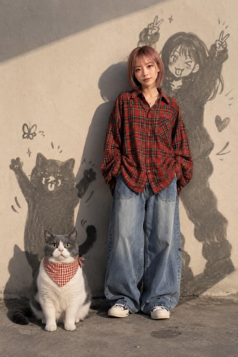 Anime Lifestyle Portrait with Manga Shadows