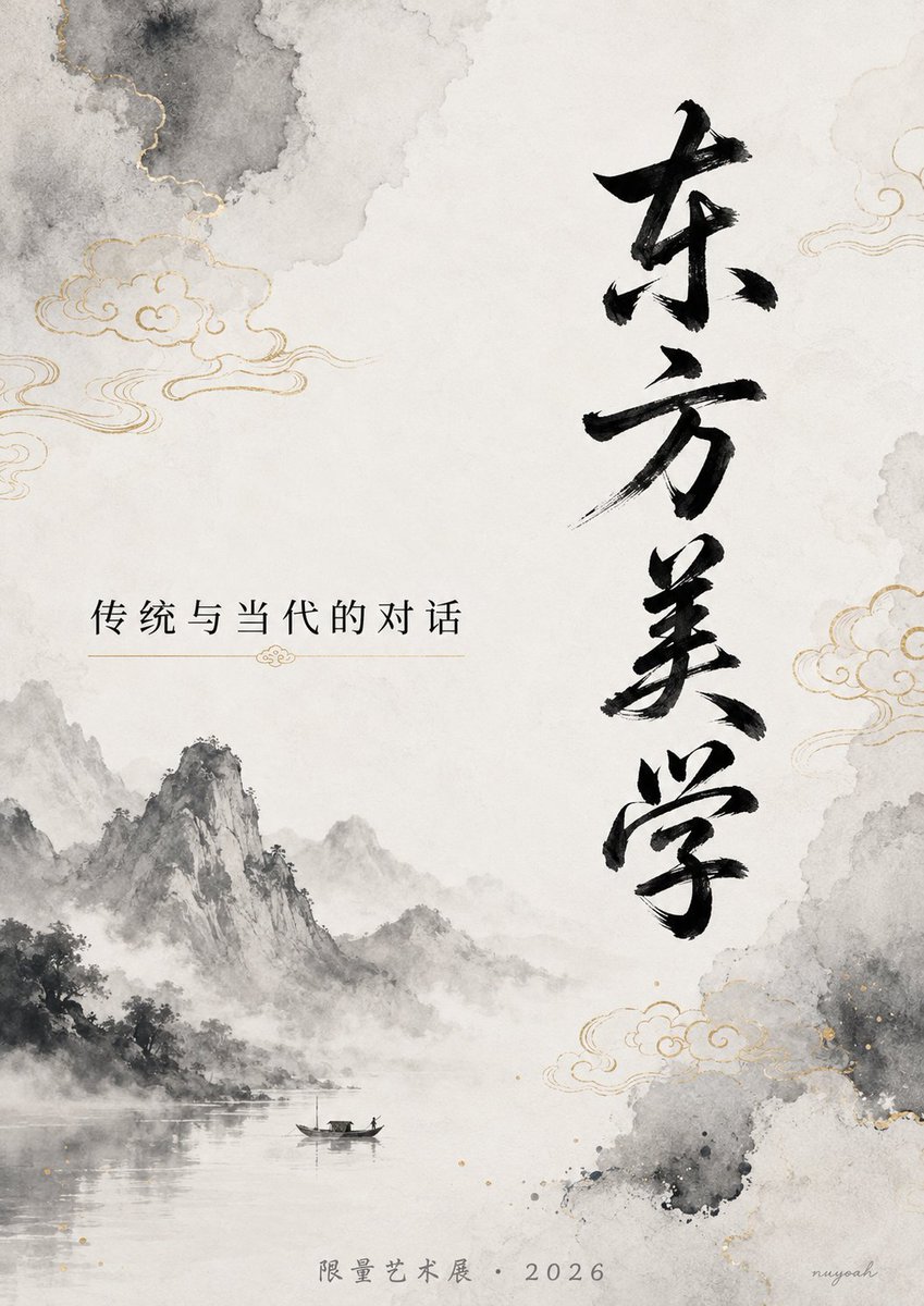 Elegant Chinese Ink Poster