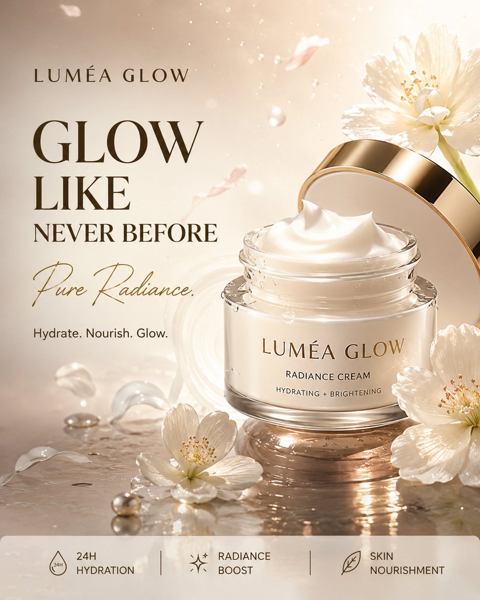 Luxury Skincare Product Advertisement