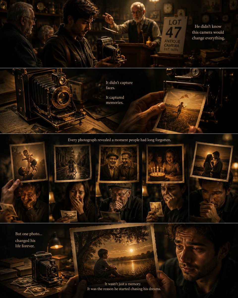Antique Camera Forgotten Memories Cinematic Scene