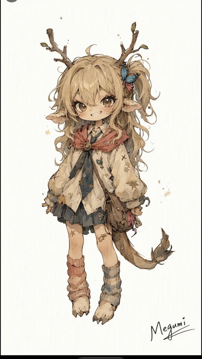 Mischievous Forest Faun Girl