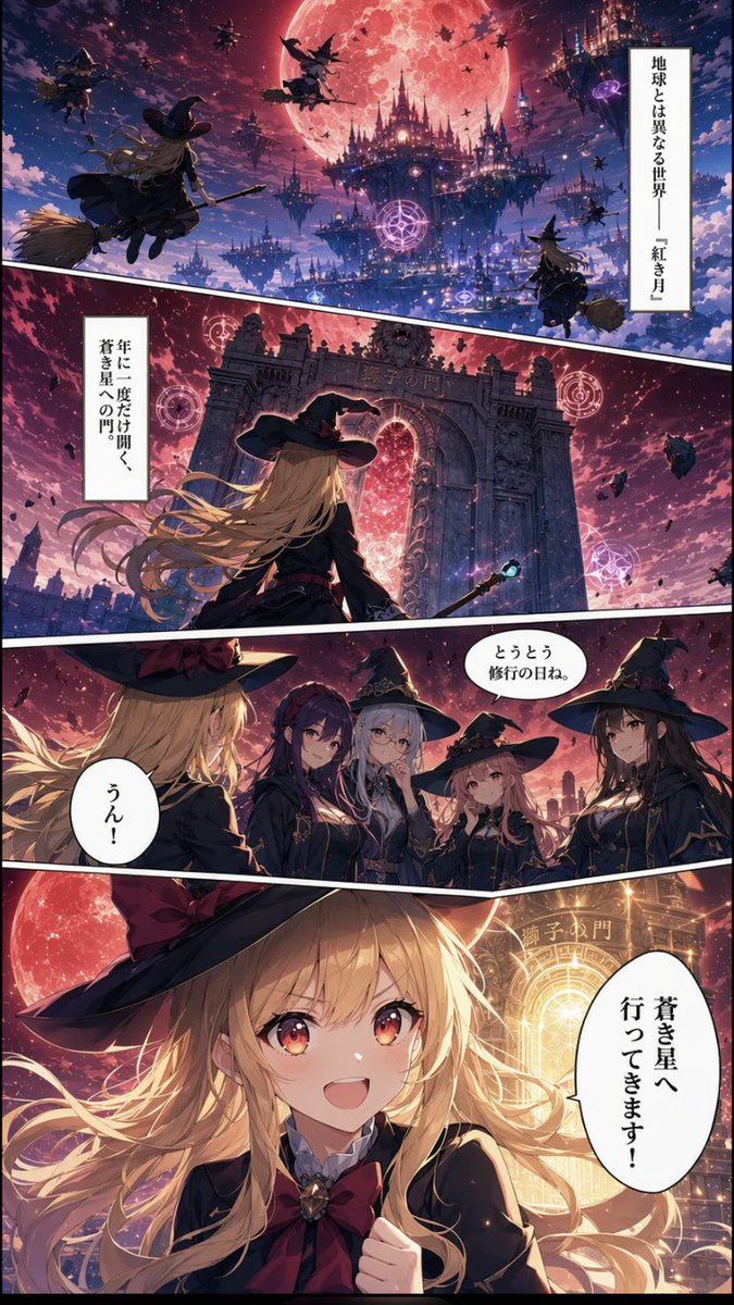 Crimson Moon Witch Manga Page