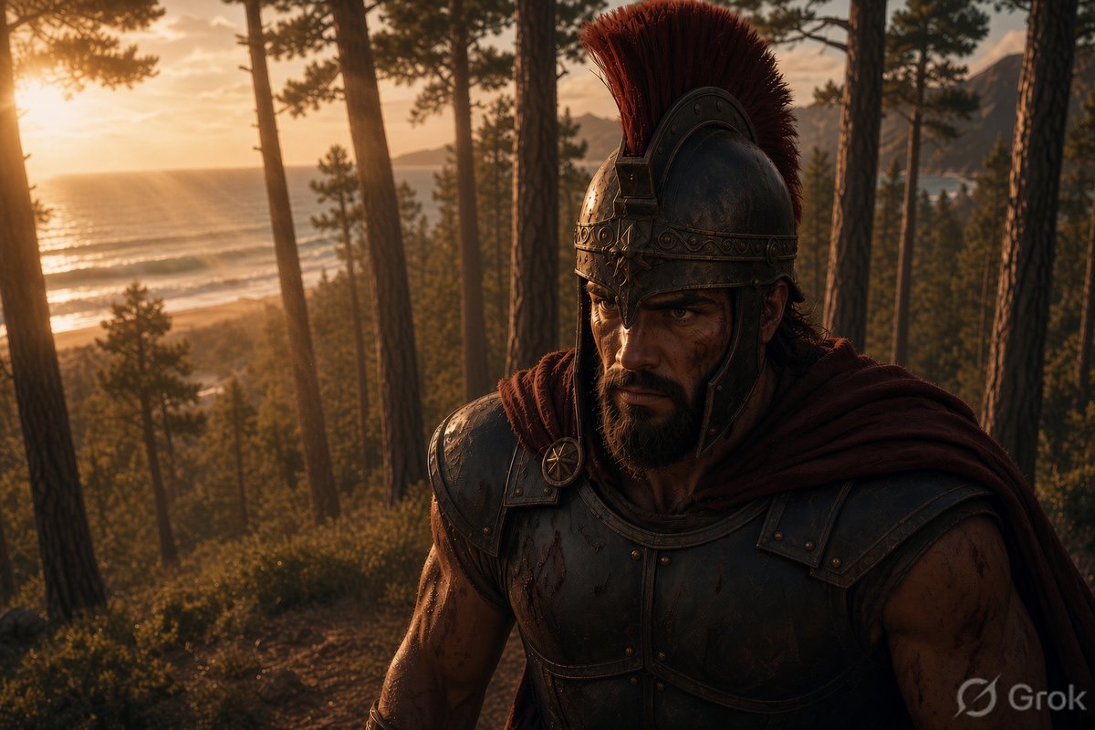 Spartan Warrior in Coastal Pine Forest