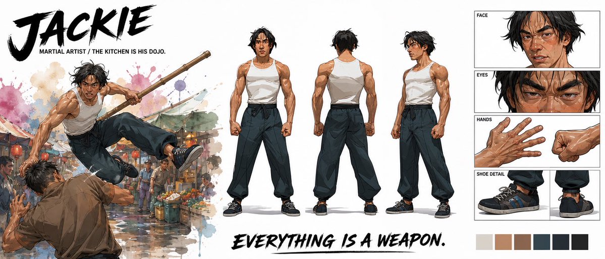 Cinematic Martial Artist Character Bible