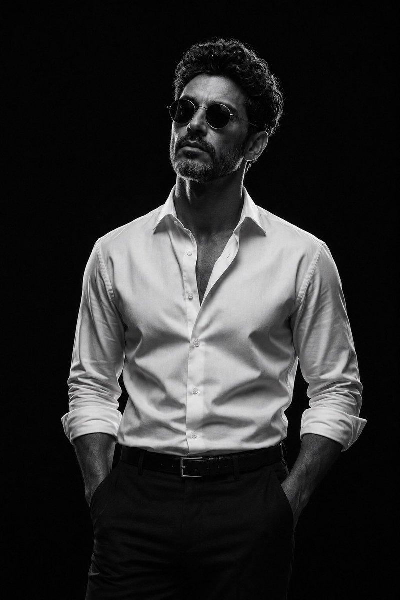 Monochrome Studio Fashion Portrait