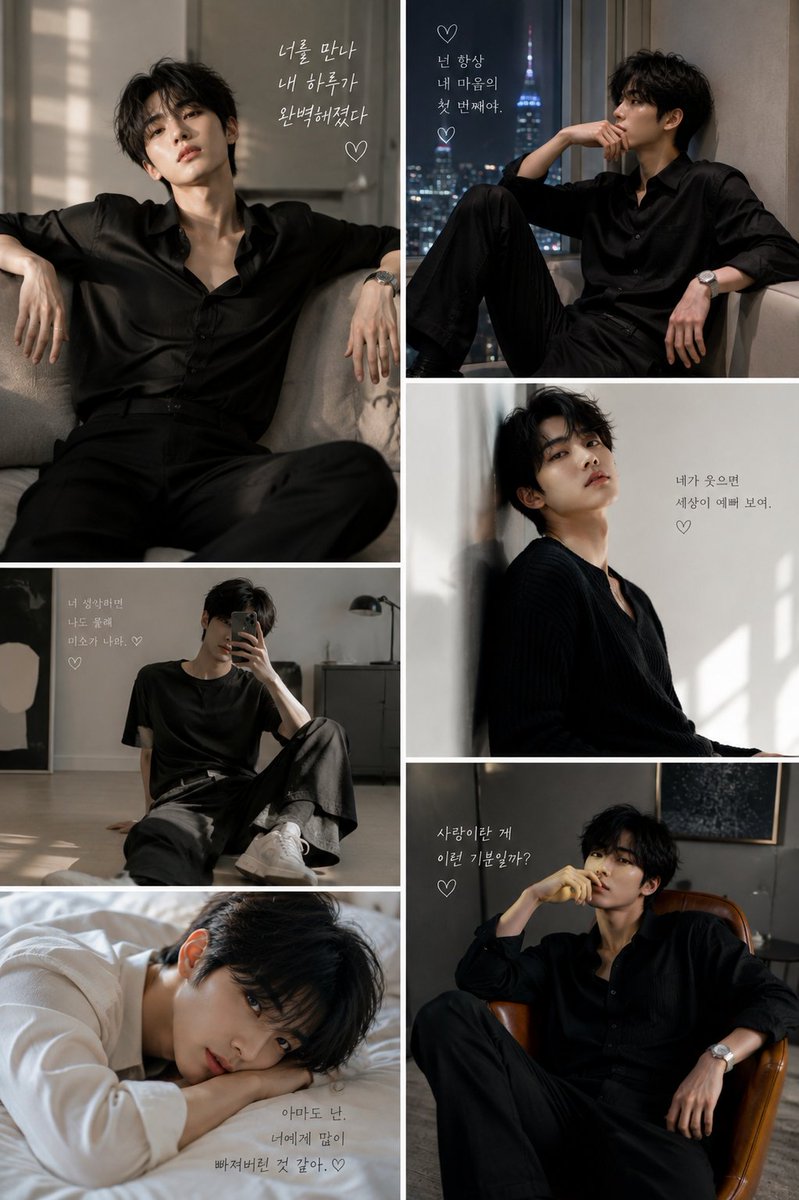 Korean Fashion Editorial Collage
