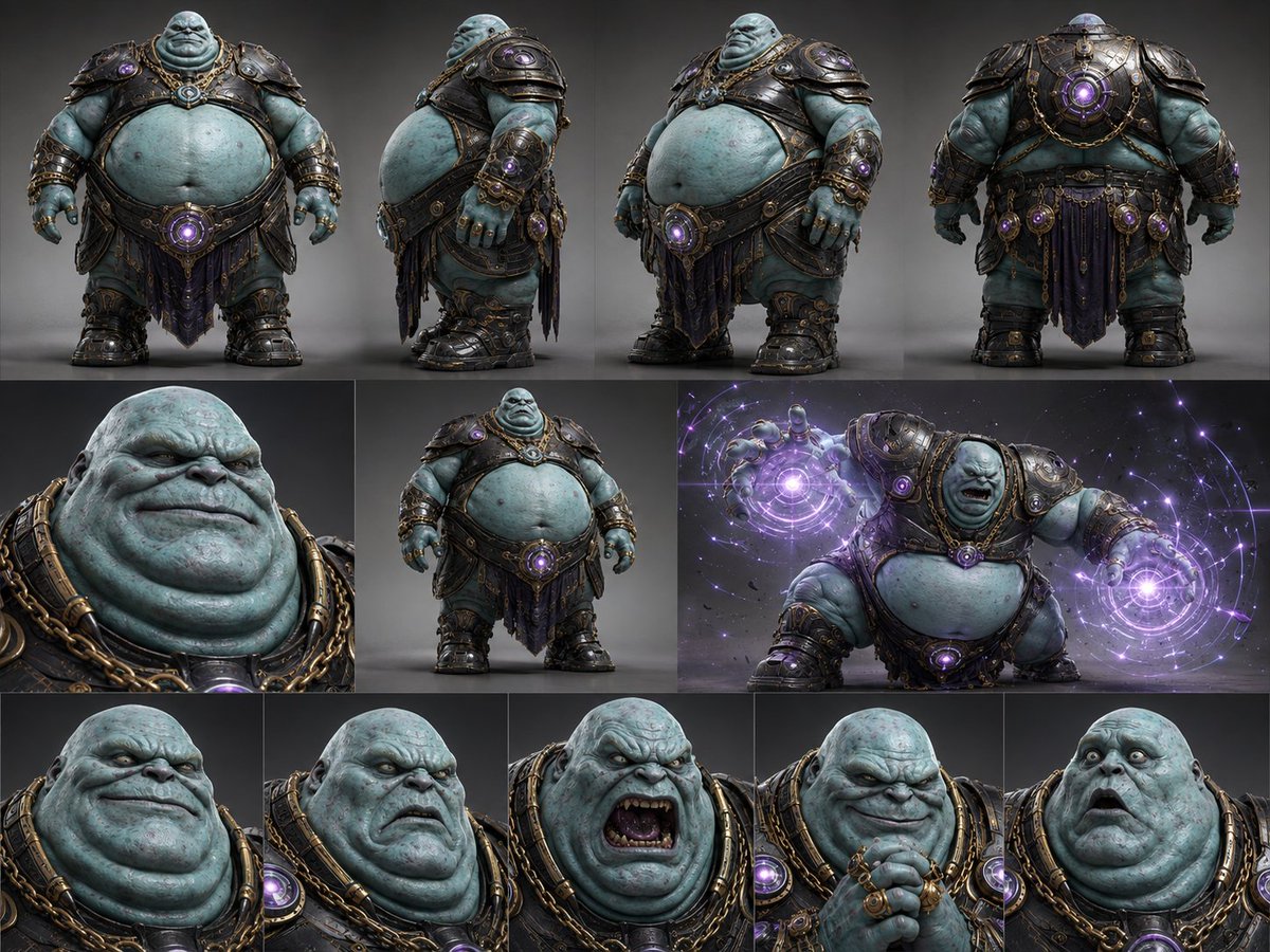 Alien Warlord Character Design Sheet