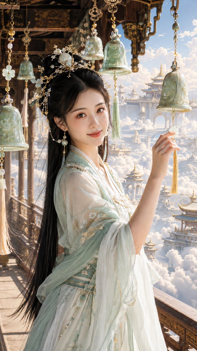 Celestial Palace Ancient Chinese Fairy Portrait
