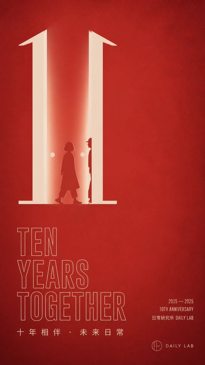 Red Ten Year Anniversary Poster