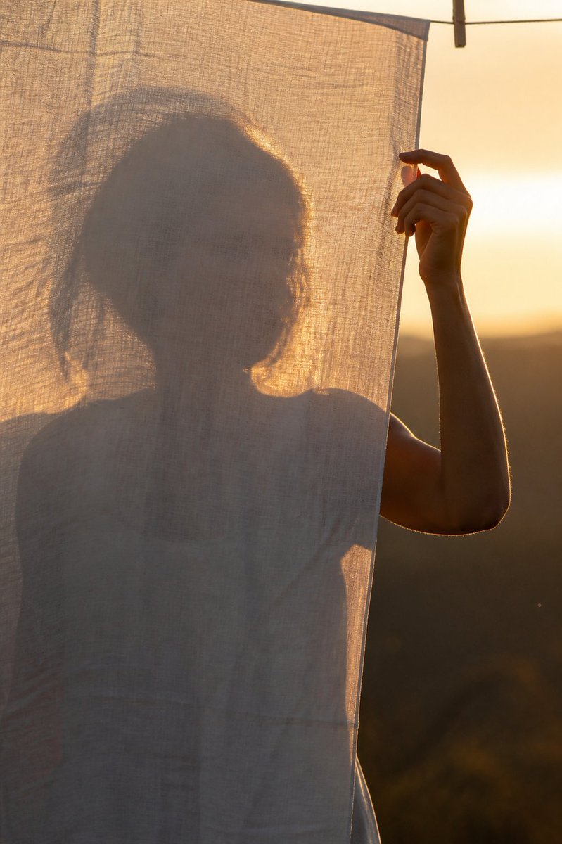 Translucent Linen Sunset Portrait