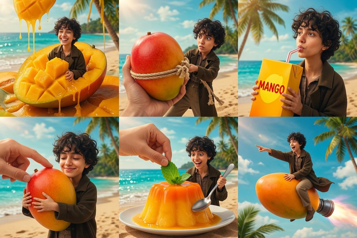 Tiny Traveler Mango Beach Collage