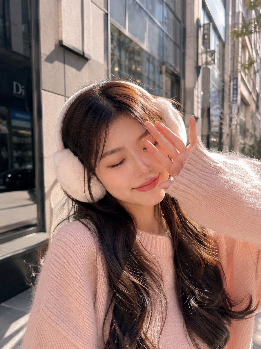 Cozy Urban Winter Portrait