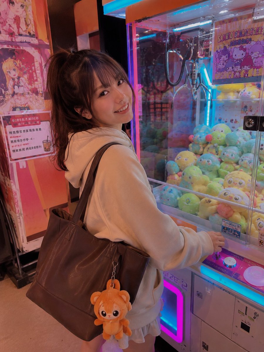 Colorful Arcade Candid Portrait