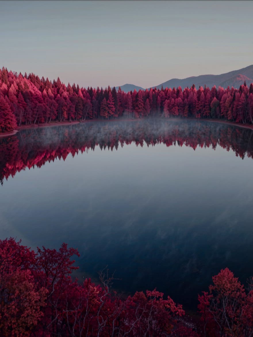 Crimson Forest Landscape Photography