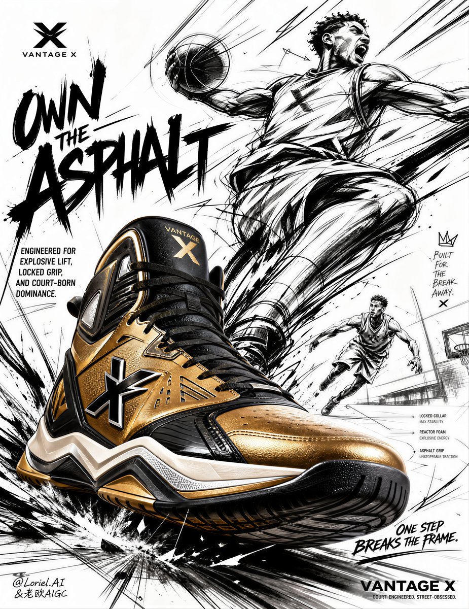 Urban Basketball Sneaker Poster Design