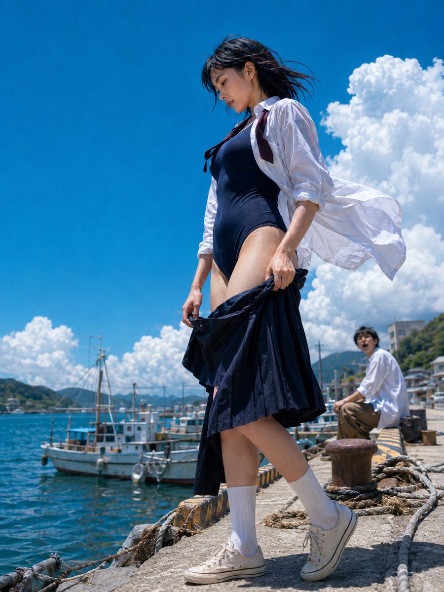 Sea Breeze Harbor Portrait