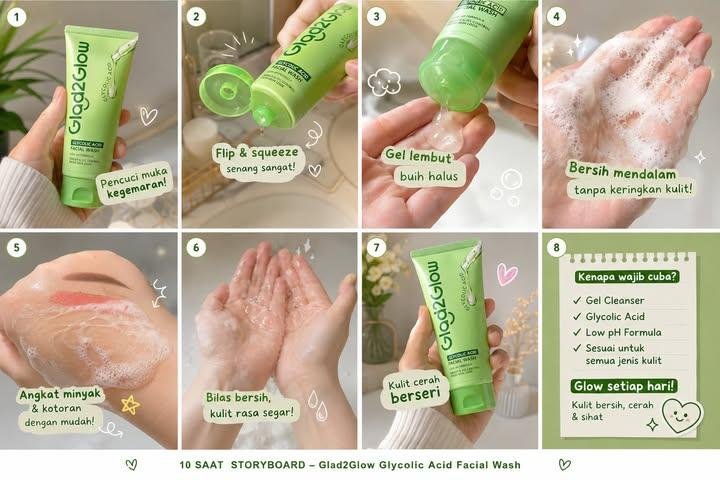 Glad2Glow Skincare Storyboard
