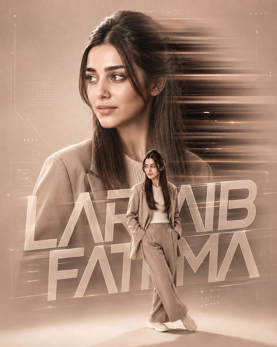 Cinematic Double-Exposure Fashion Poster