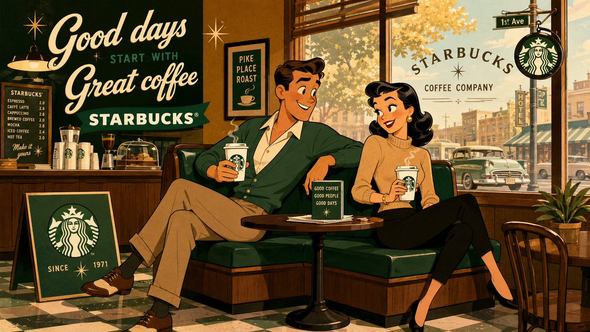 Mid-century Starbucks Cozy Corner