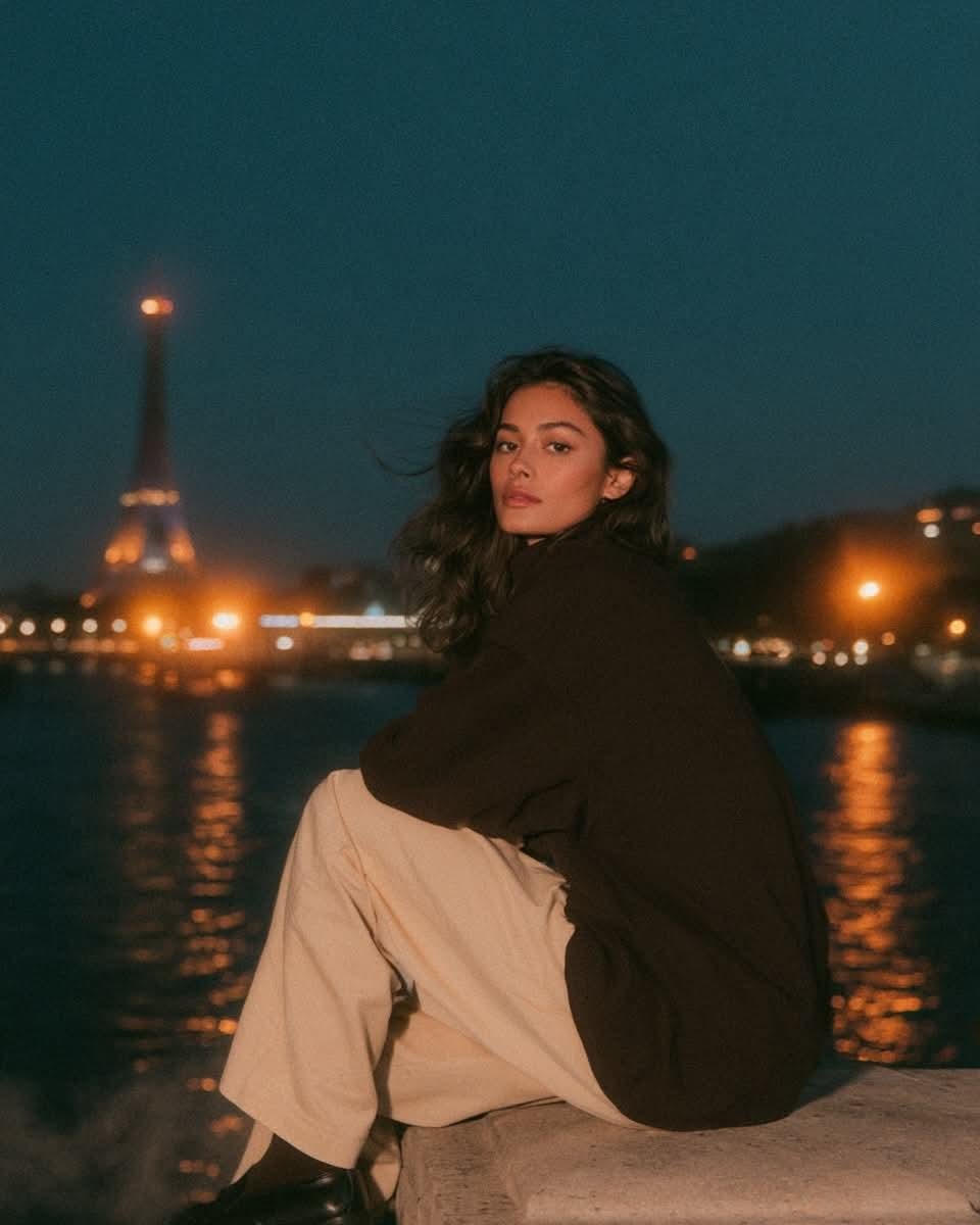 Parisian Night Seine Portrait