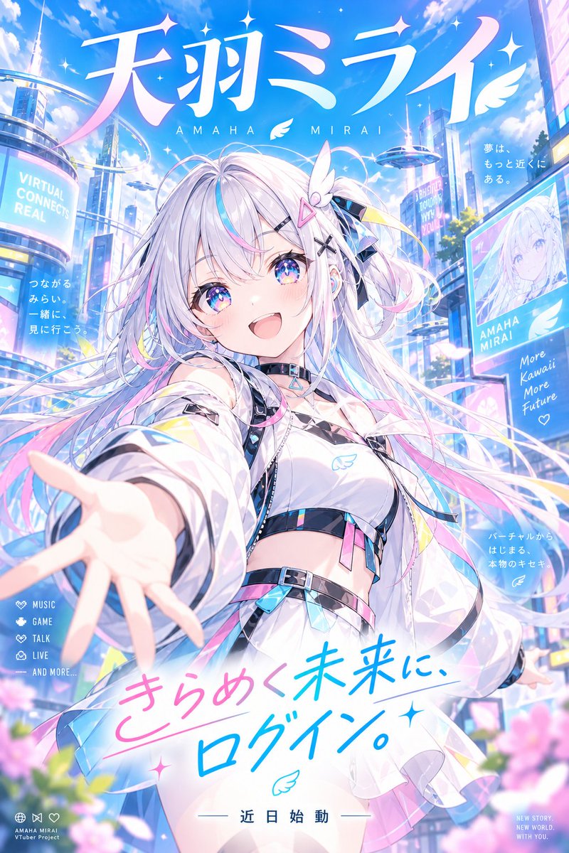 Futuristic Anime Idol Poster