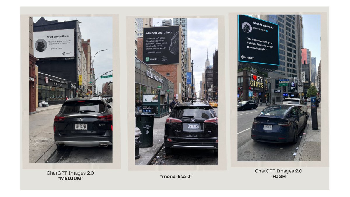 Three-Panel AI Image Quality Comparison
