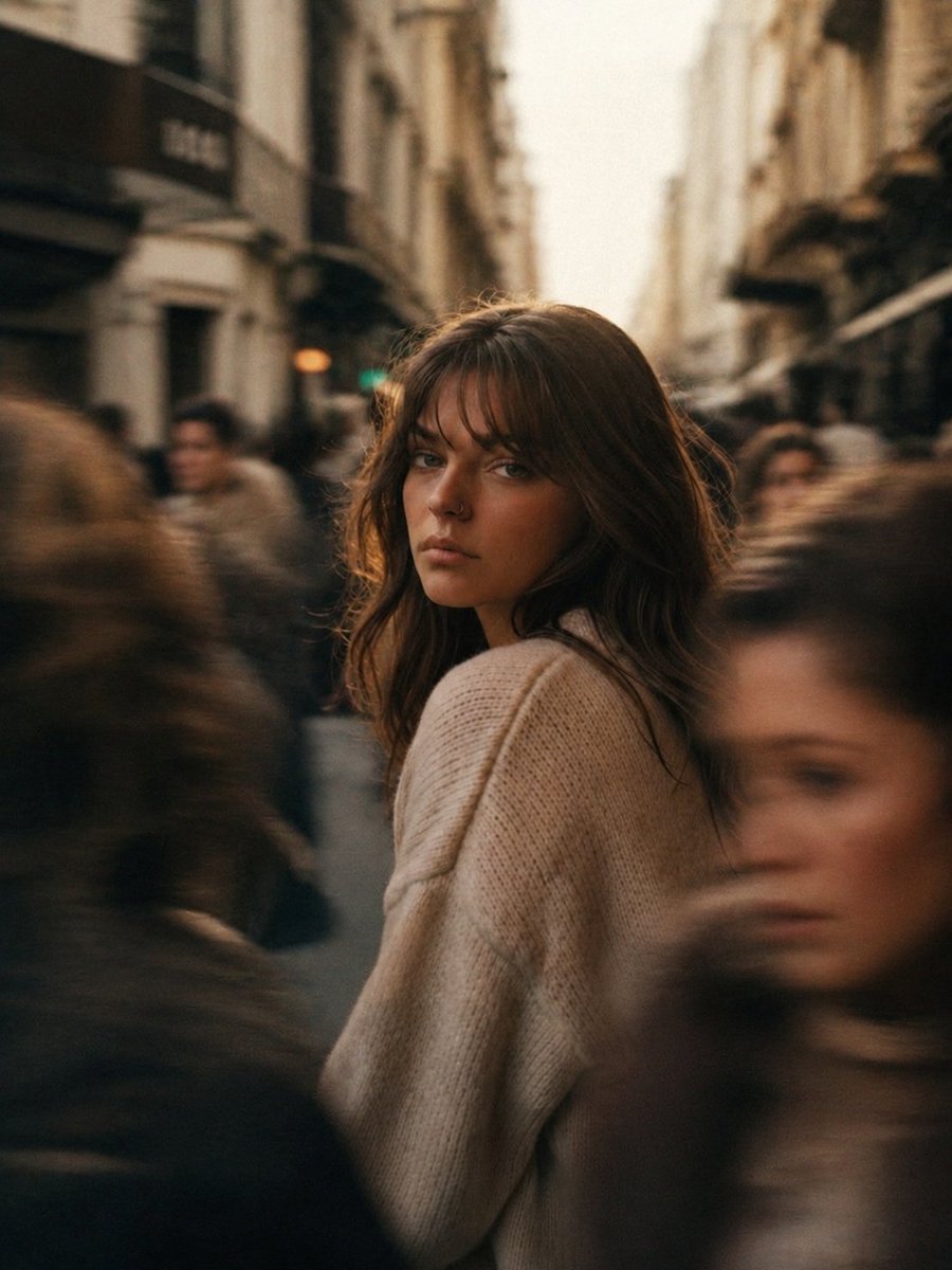 Urban Isolation Portrait in Motion