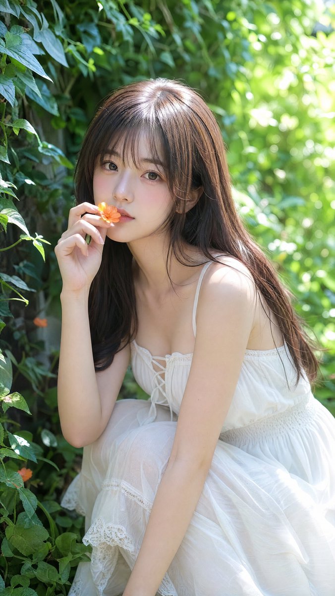 Ethereal Summer Garden Portrait