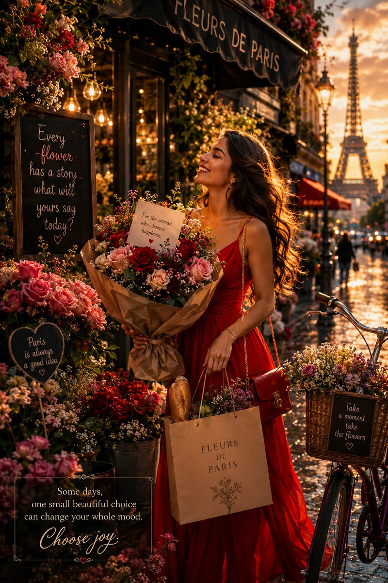 Parisian Flower Shop Portrait