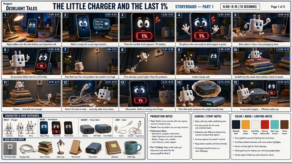 3D Animation Storyboard Part 1