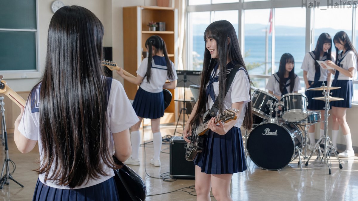 Seaside School Band Rehearsal
