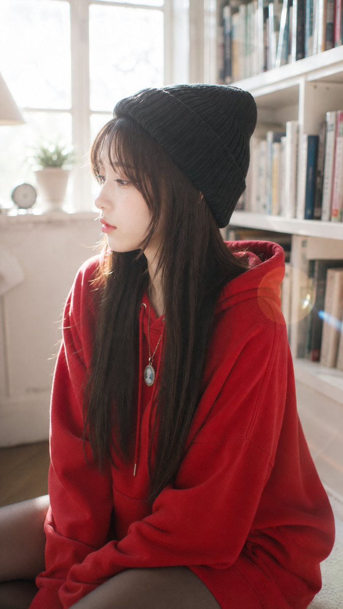 Cozy Library Portrait