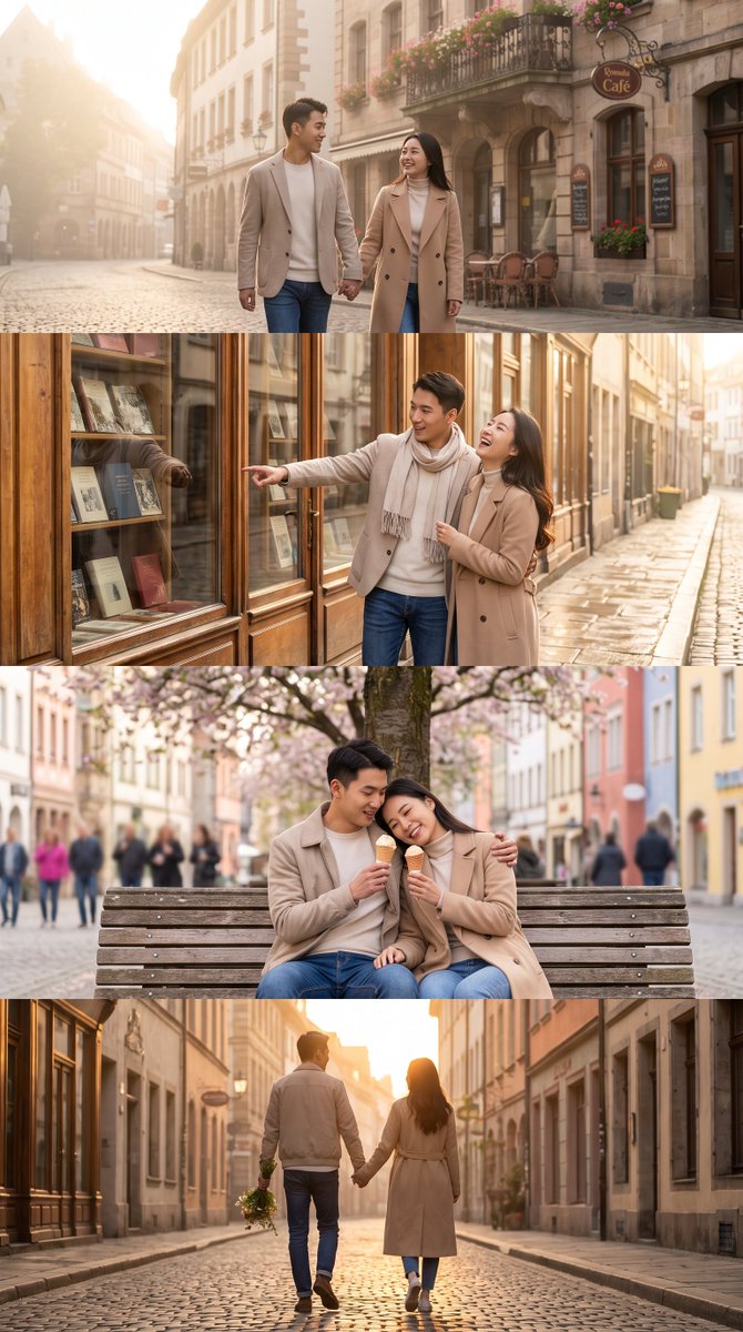 Comic / Storyboard - Romantic Chinese Couple in Europe - Image 1