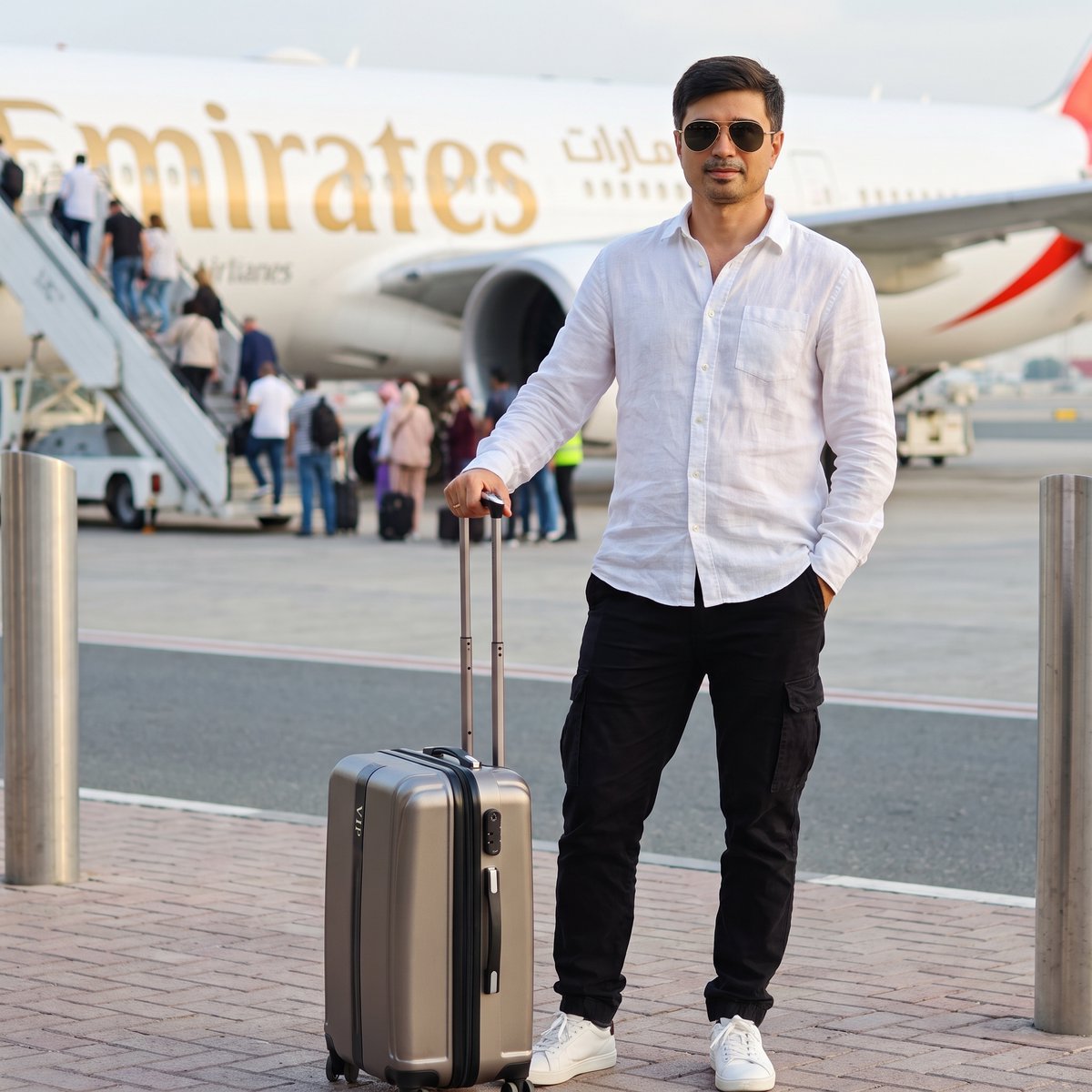 Profile / Avatar - Stylish Airport Travel Portrait - Image 1