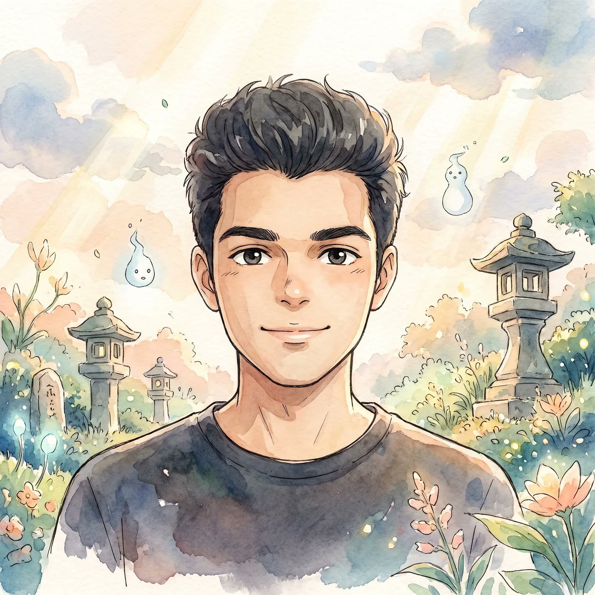Profile / Avatar - Spirited Away Watercolor Portrait - Image 3
