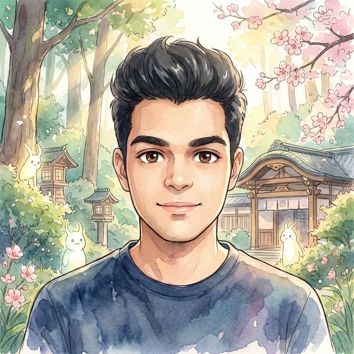 Profile / Avatar - Spirited Away Watercolor Portrait - Image 4
