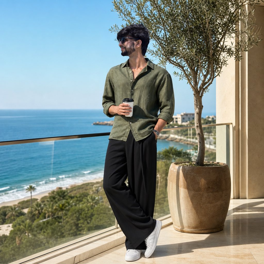 Luxury Lifestyle Oceanfront Portrait