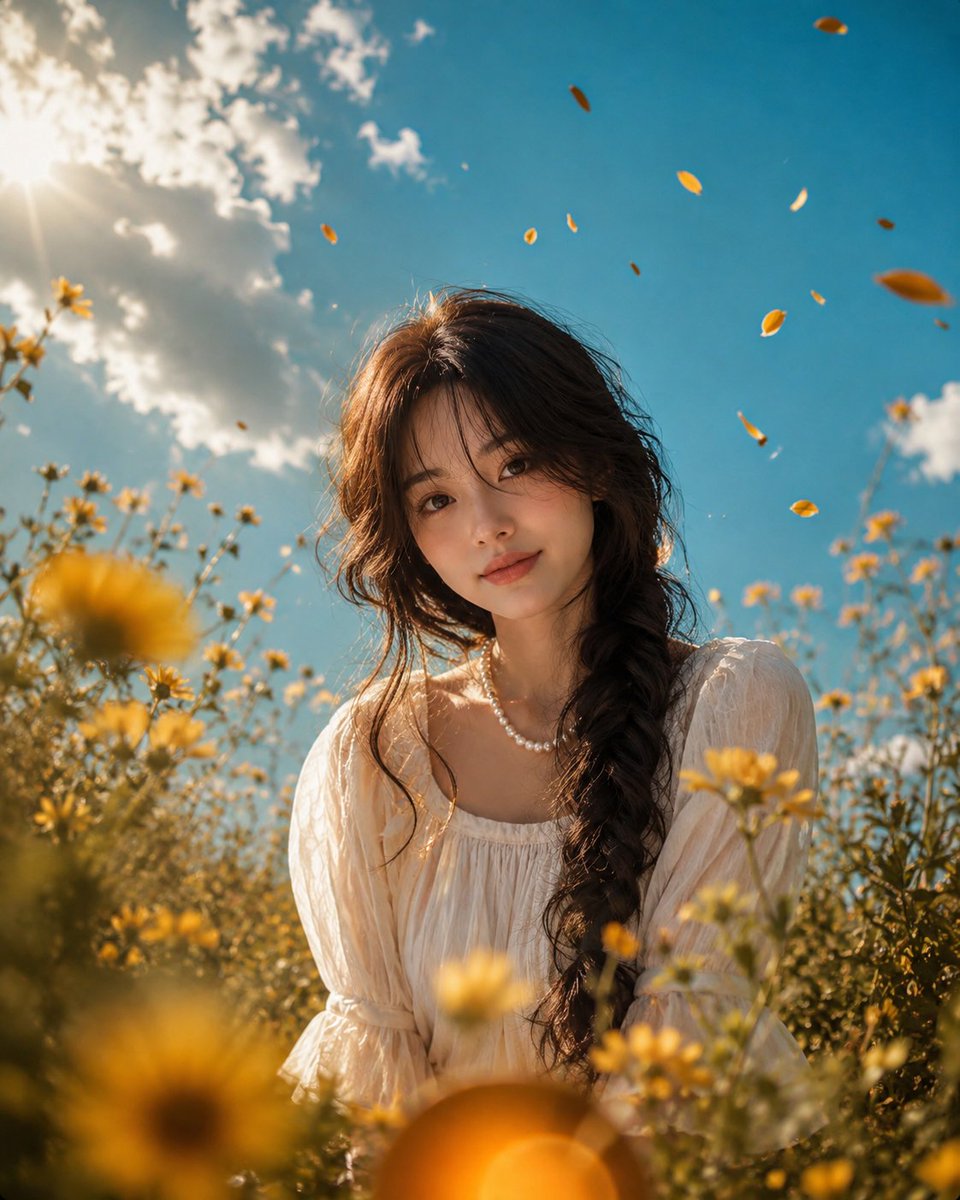 Low Angle Wildflower Portrait