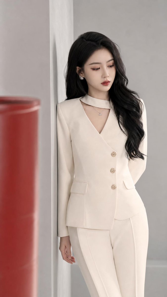 Old Money Aesthetic Asian Female Portrait