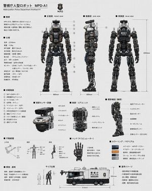 Police Robot Blueprint — 『{argument name="組織名" default="警視庁重機対策課ロボット隊"}』のロボットの設計図